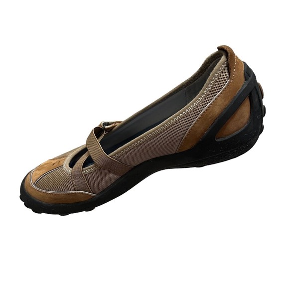 Women's Privo by Clarks Comfortable Boat Or River Shoes Sz 8.5 Tan and Black - Picture 7 of 10